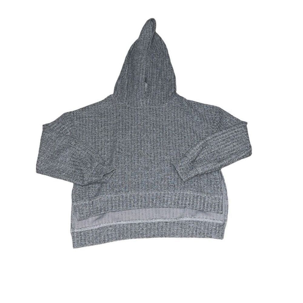 Joyfolie Mia Joy Girls Hoodie Hooded Top Ribbed Heather Gray Boxy size 10